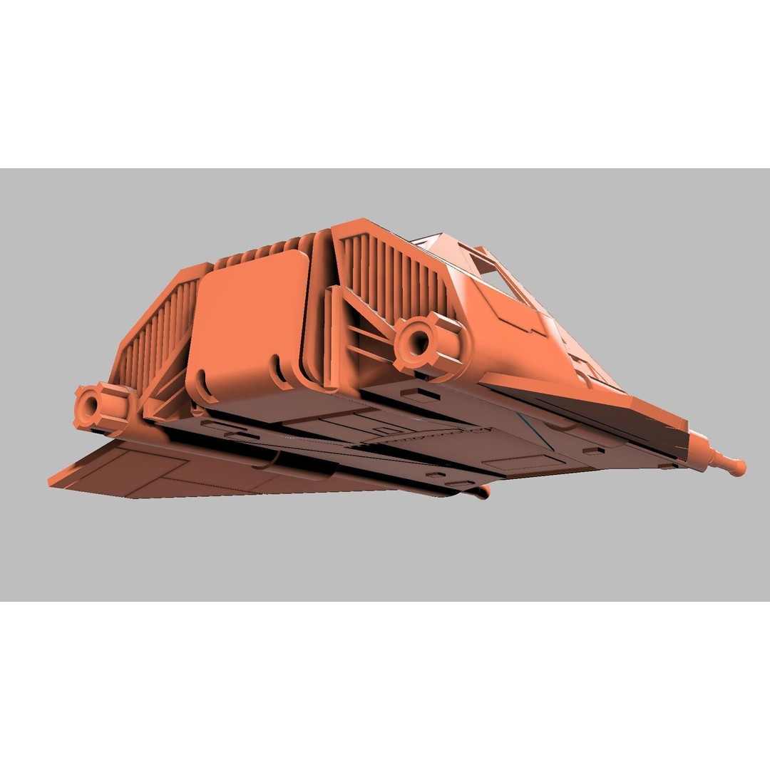 Ralph McQuarrie Snowspeeder 3D Model – Concept Design for 3D Printing - View 17