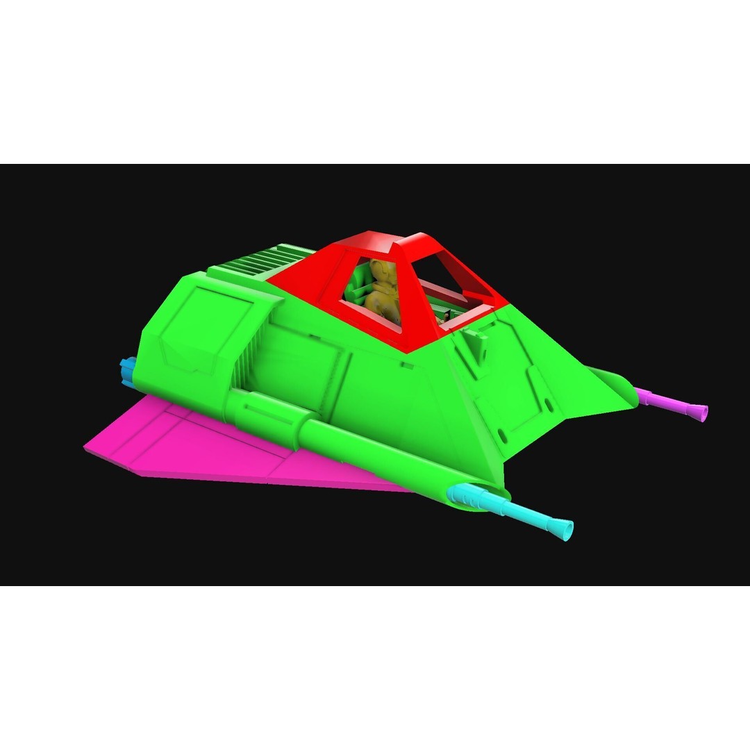 Ralph McQuarrie Snowspeeder 3D Model – Concept Design for 3D Printing - View 21