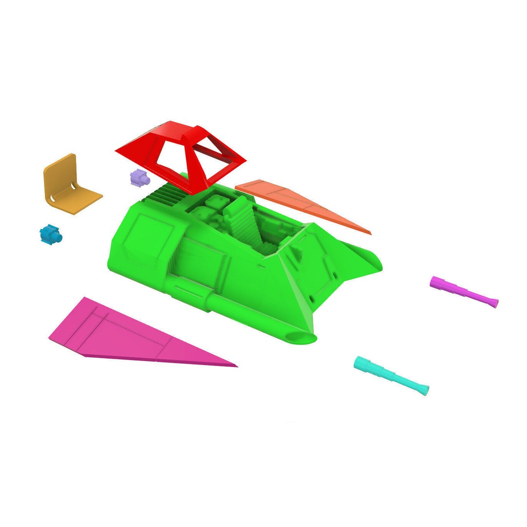 Ralph McQuarrie Snowspeeder 3D Model – Concept Design for 3D Printing - View 23