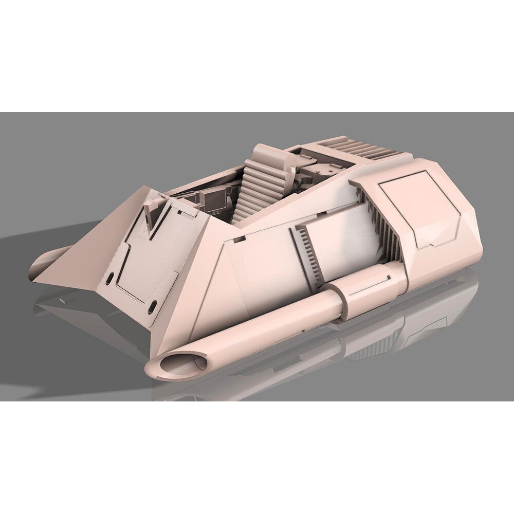 Ralph McQuarrie Snowspeeder 3D Model – Concept Design for 3D Printing - View 6