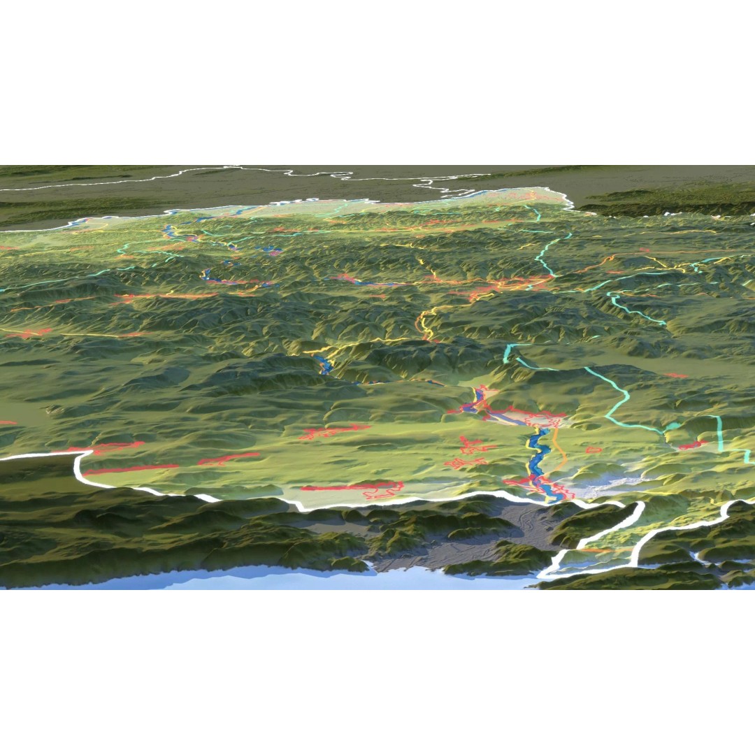 Bosnia And Herzegovina Map 3D Model – Realistic Terrain, 10K PBR Textures - View 18