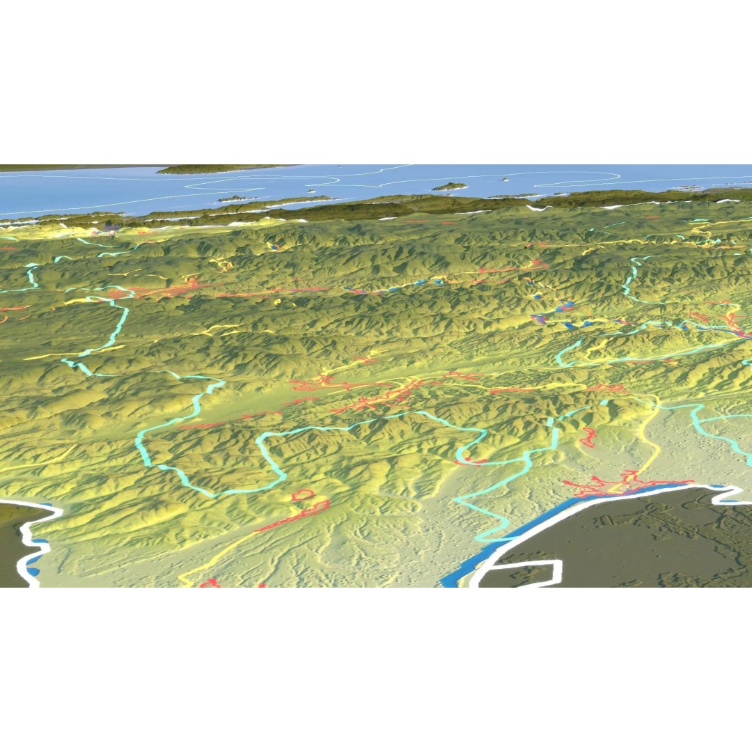 Bosnia And Herzegovina Map 3D Model – Realistic Terrain, 10K PBR Textures - View 19