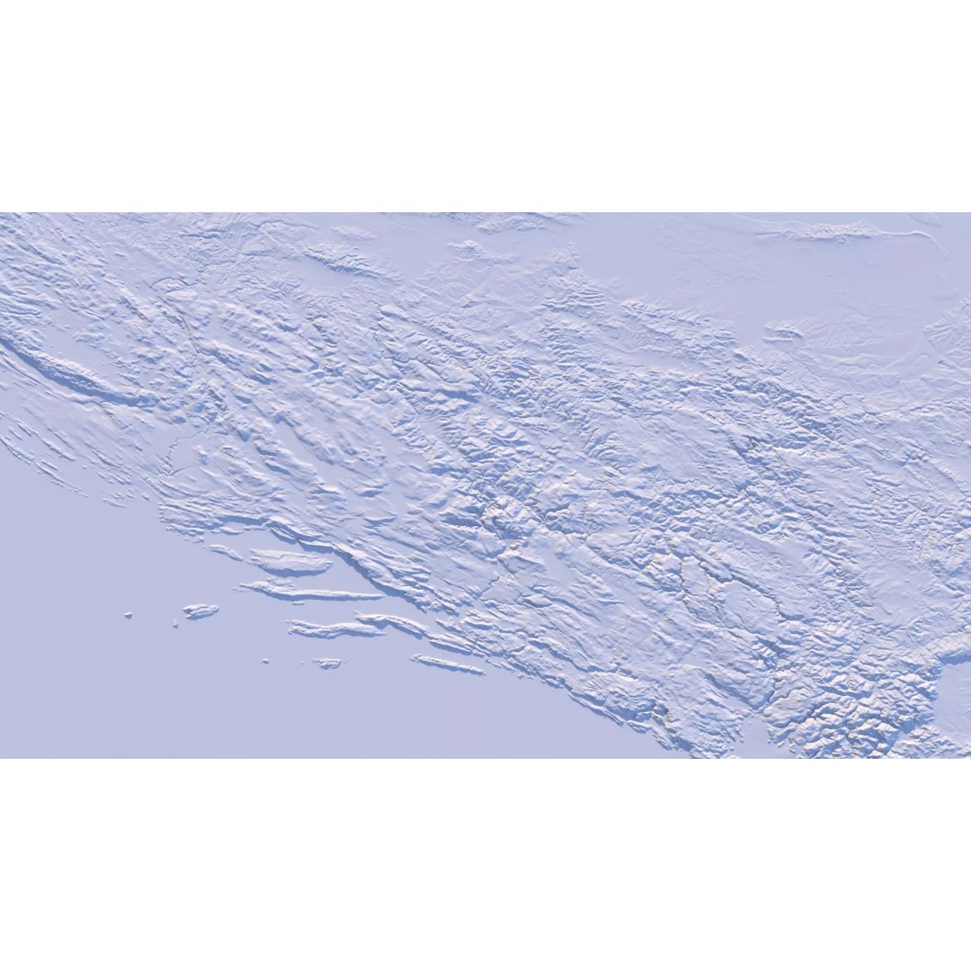Bosnia And Herzegovina Map 3D Model – Realistic Terrain, 10K PBR Textures - View 21
