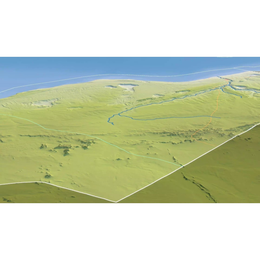 Western Sahara Map 3D Model – Realistic Satellite Terrain, FBX, OBJ - View 14