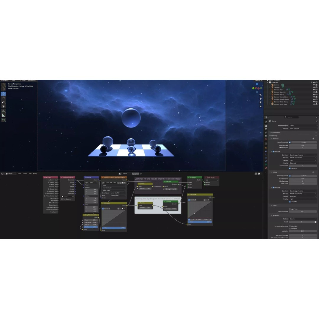 360 Degree 16k HDRI Space Background 3D Model – Equirectangular Environment Map
