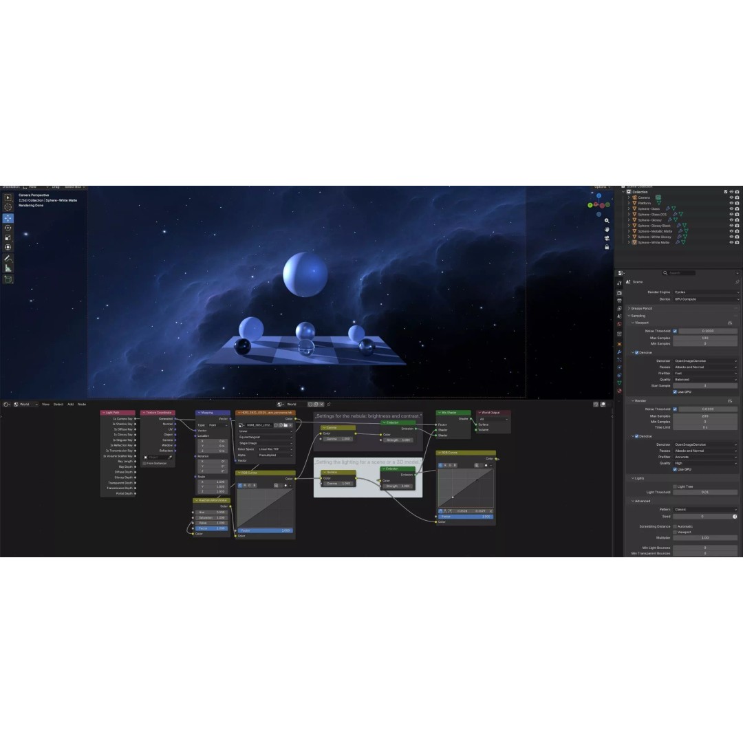 360 Degree 16k HDRI Space Background 3D Model – Equirectangular Environment Map - View 26