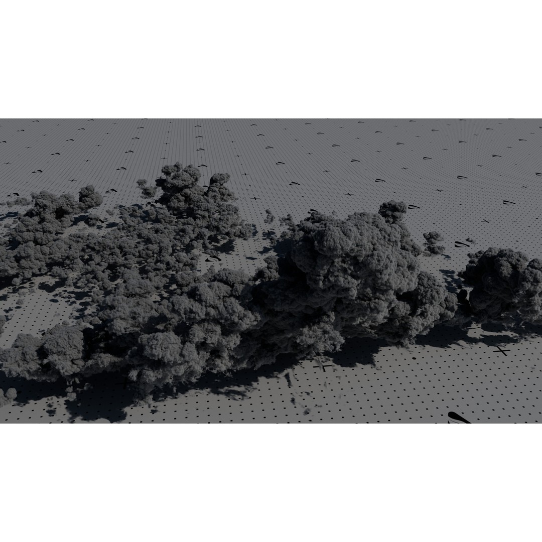 Cumulonimbus Cloud Field 3D Model – Ultra-High Resolution VDBs for Realistic Skies - View 9