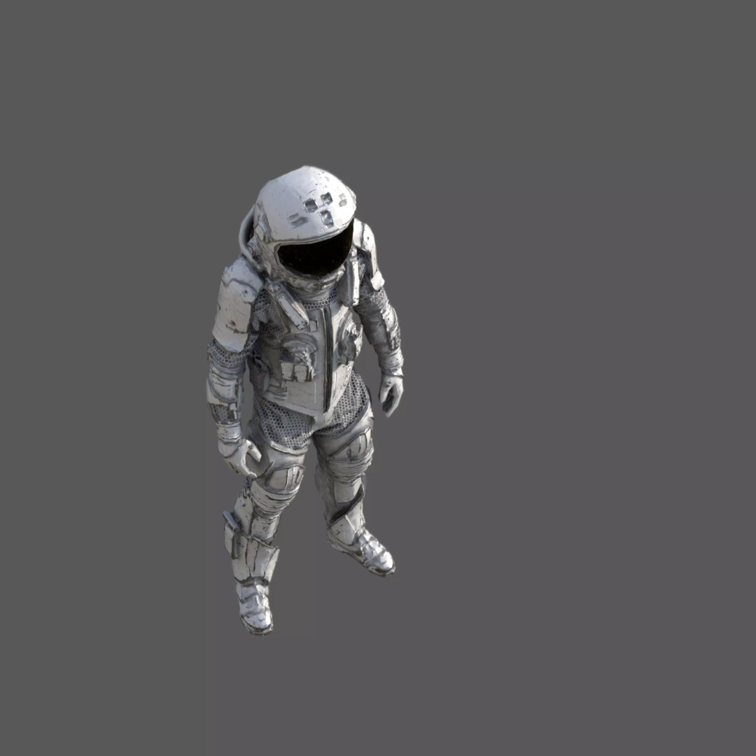 Futuristic Astronaut Space Suit 3D Model – Low Poly Game-Ready Asset, FBX - View 11