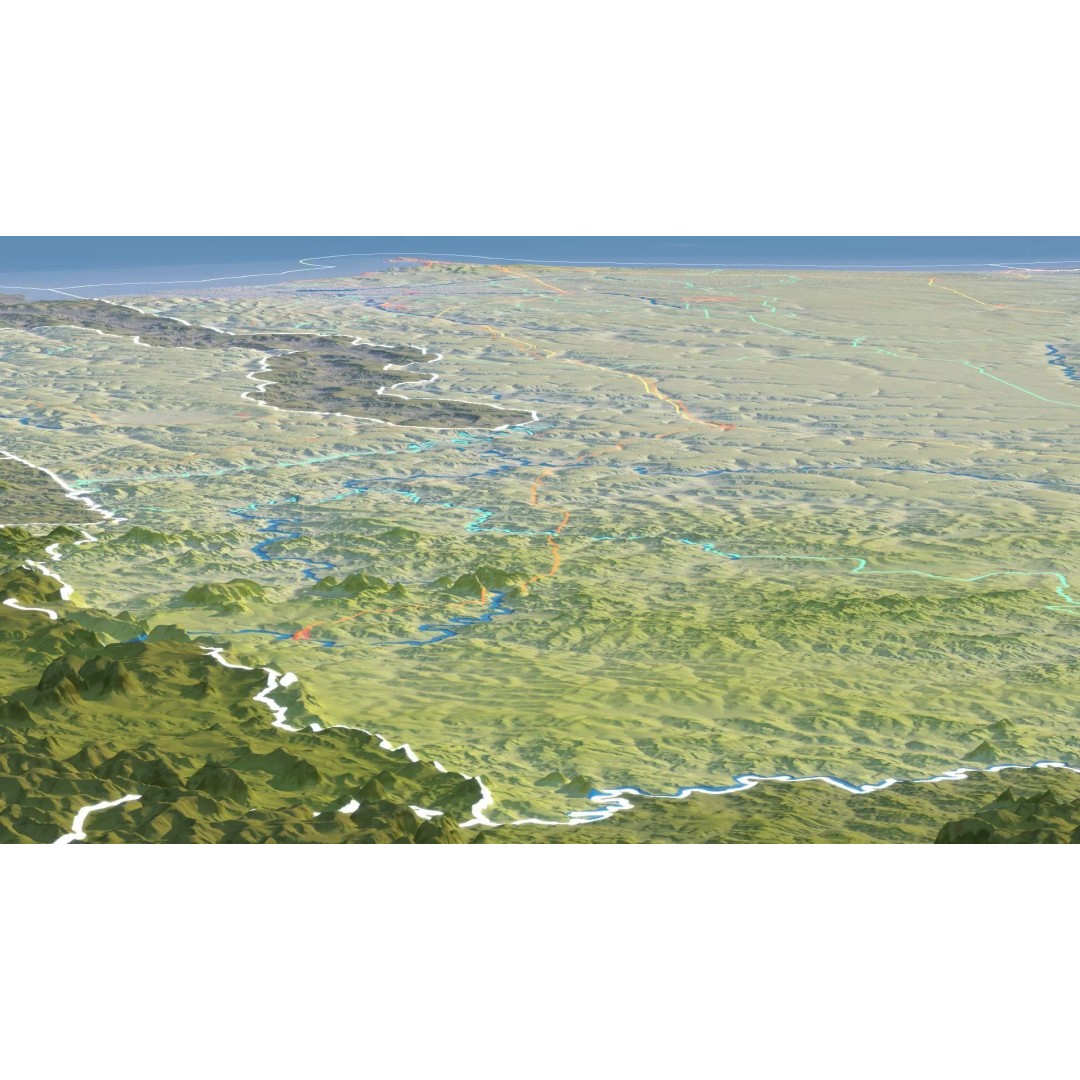 Senegal Map 3D Model – Realistic Satellite Terrain, FBX, OBJ - View 16