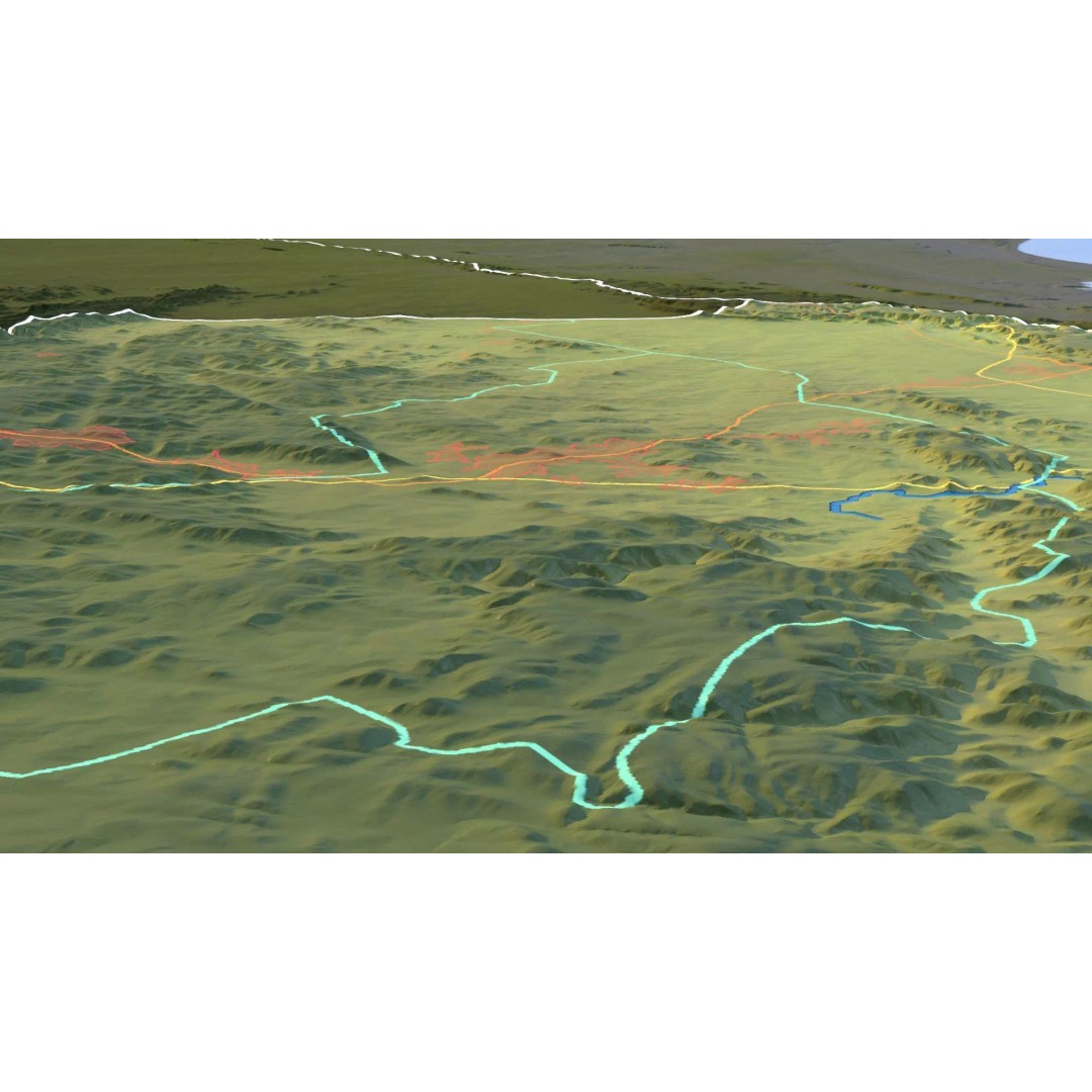 Eswatini Map 3D Model – Realistic Satellite Terrain with Textures, FBX, OBJ - View 17