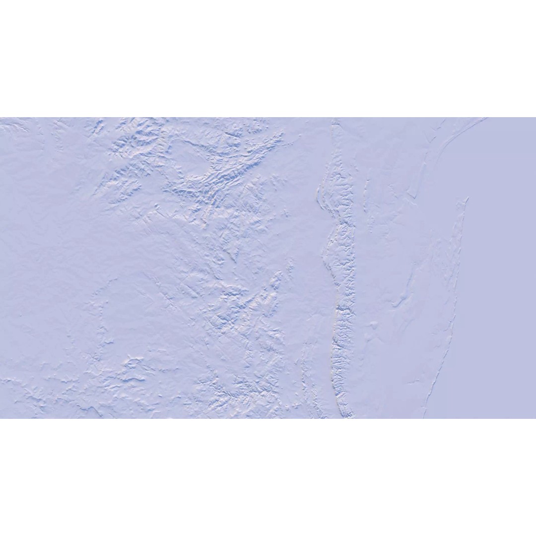 Eswatini Map 3D Model – Realistic Satellite Terrain with Textures, FBX, OBJ - View 19