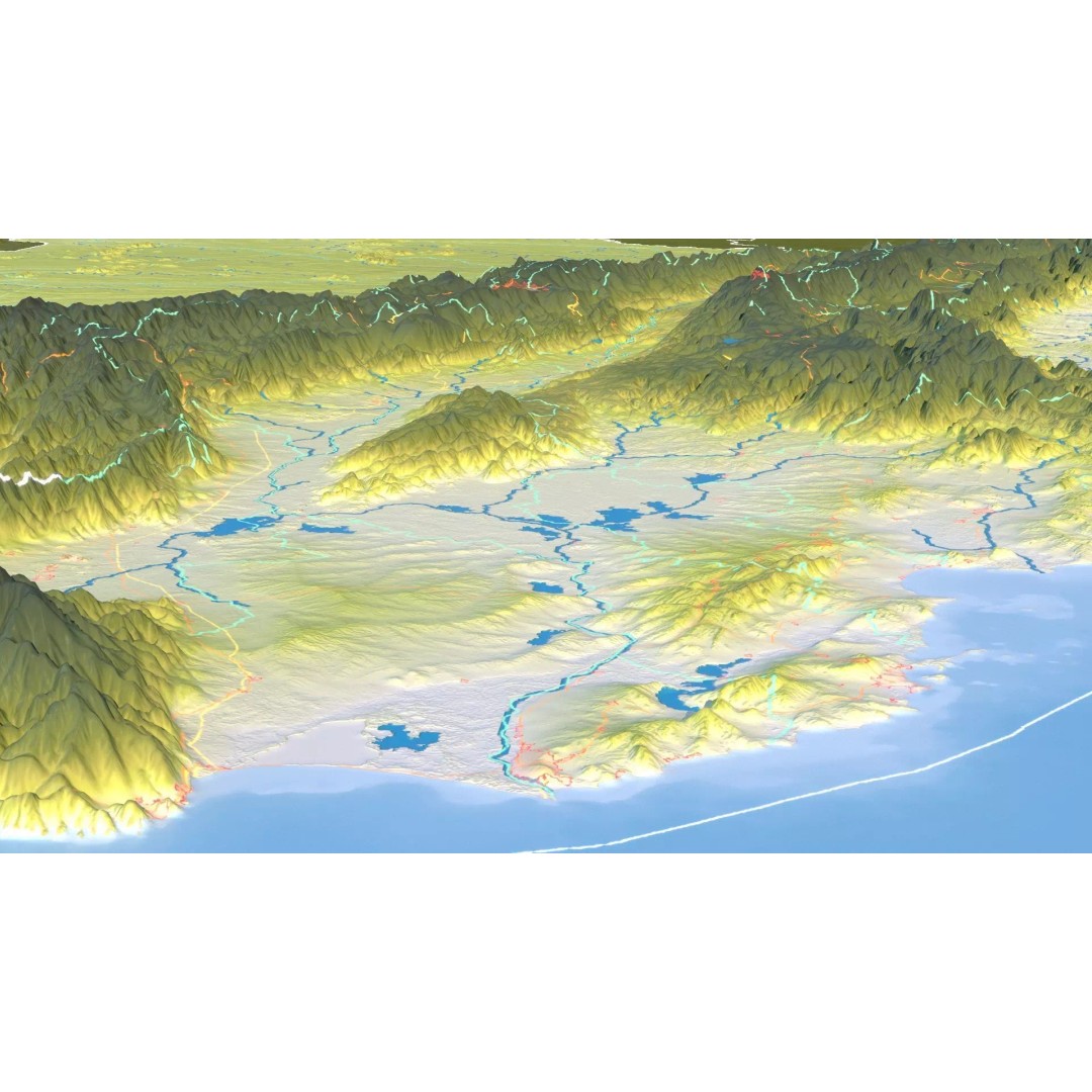 Colombia Map 3D Model – Realistic Satellite Terrain, FBX, OBJ - View 19