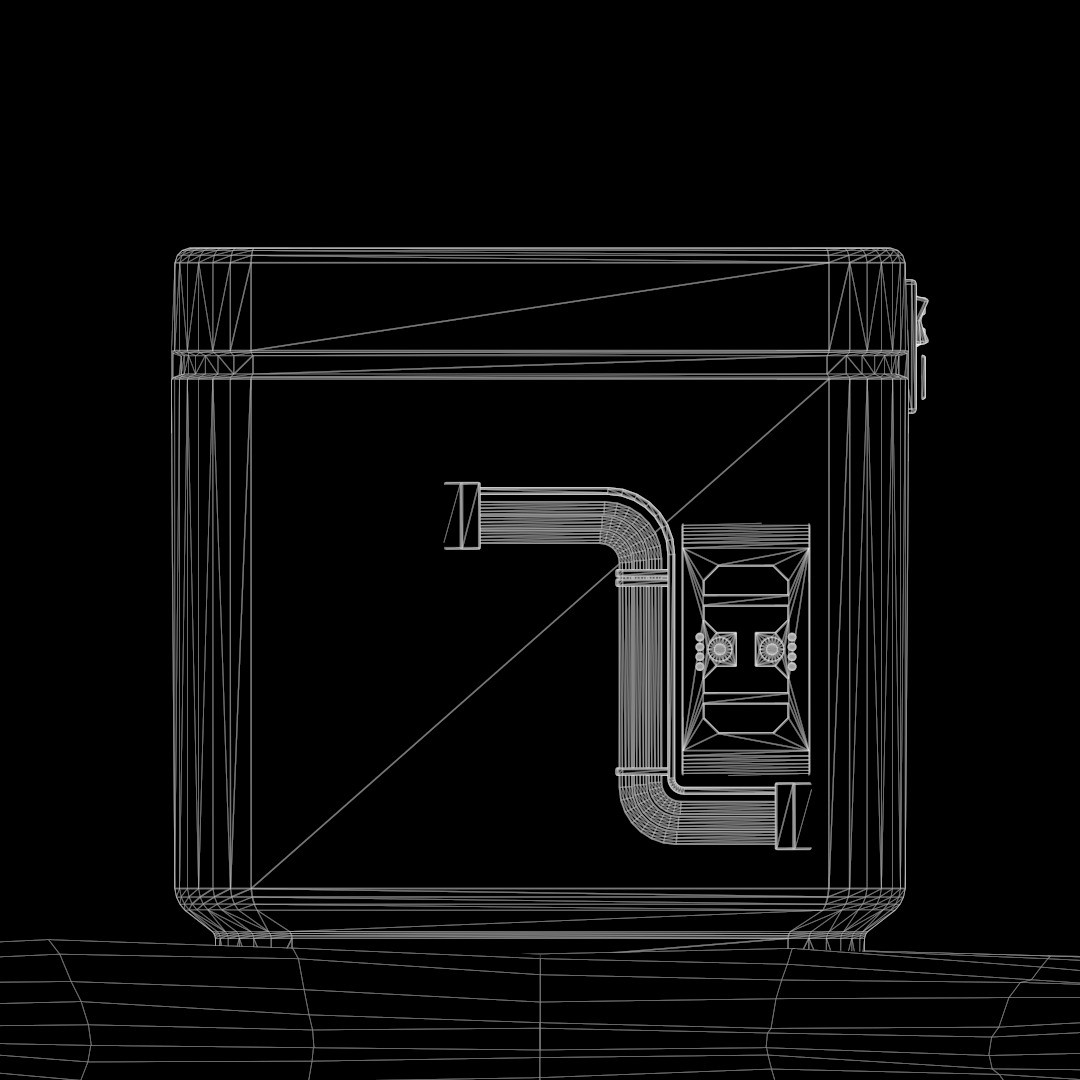 Sci-Fi Pot 3D Model – Low Poly Game-Ready Asset, FBX - View 10
