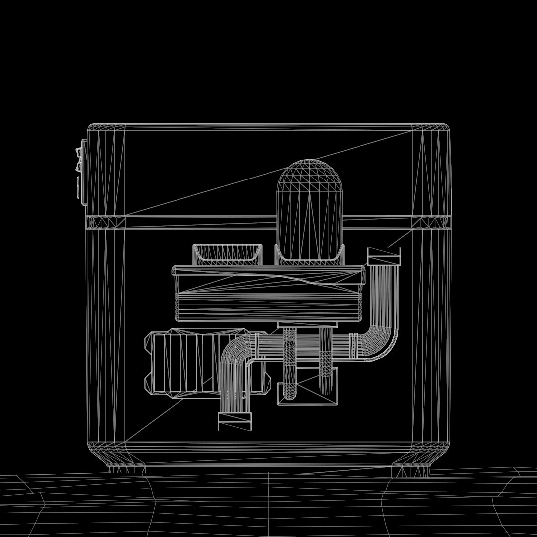 Sci-Fi Pot 3D Model – Low Poly Game-Ready Asset, FBX - View 8
