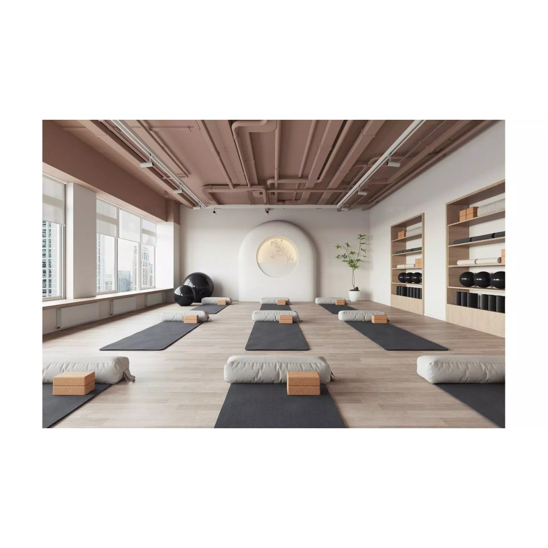 Yoga Studio 3D Model – Modern Minimalist Zen Space, FBX, OBJ - View 2
