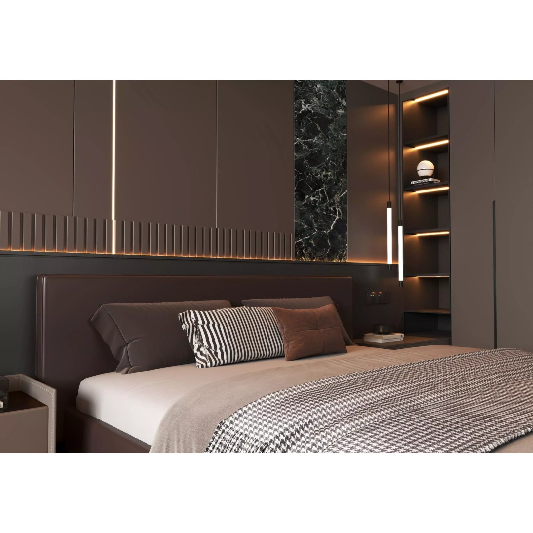 Bedroom Interior 3D Model – Modern Design, Game-Ready FBX & OBJ Formats - View 4