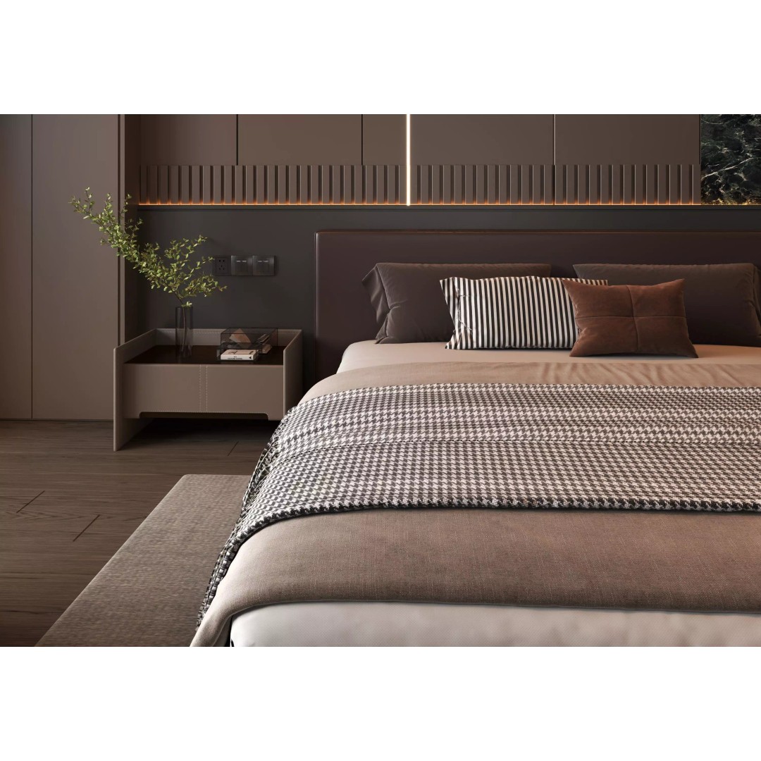 Bedroom Interior 3D Model – Modern Design, Game-Ready FBX & OBJ Formats - View 9