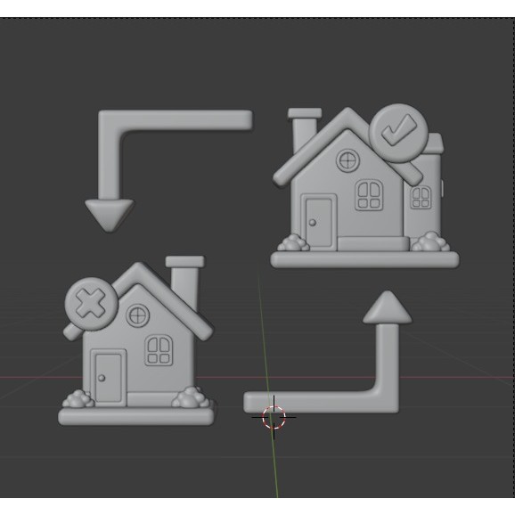 Real Estate Icon Pack 3D Model – Modern Illustration, Multiple Formats - View 53