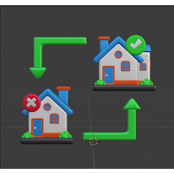 Real Estate Icon Pack 3D Model – Modern Illustration, Multiple Formats - View 55