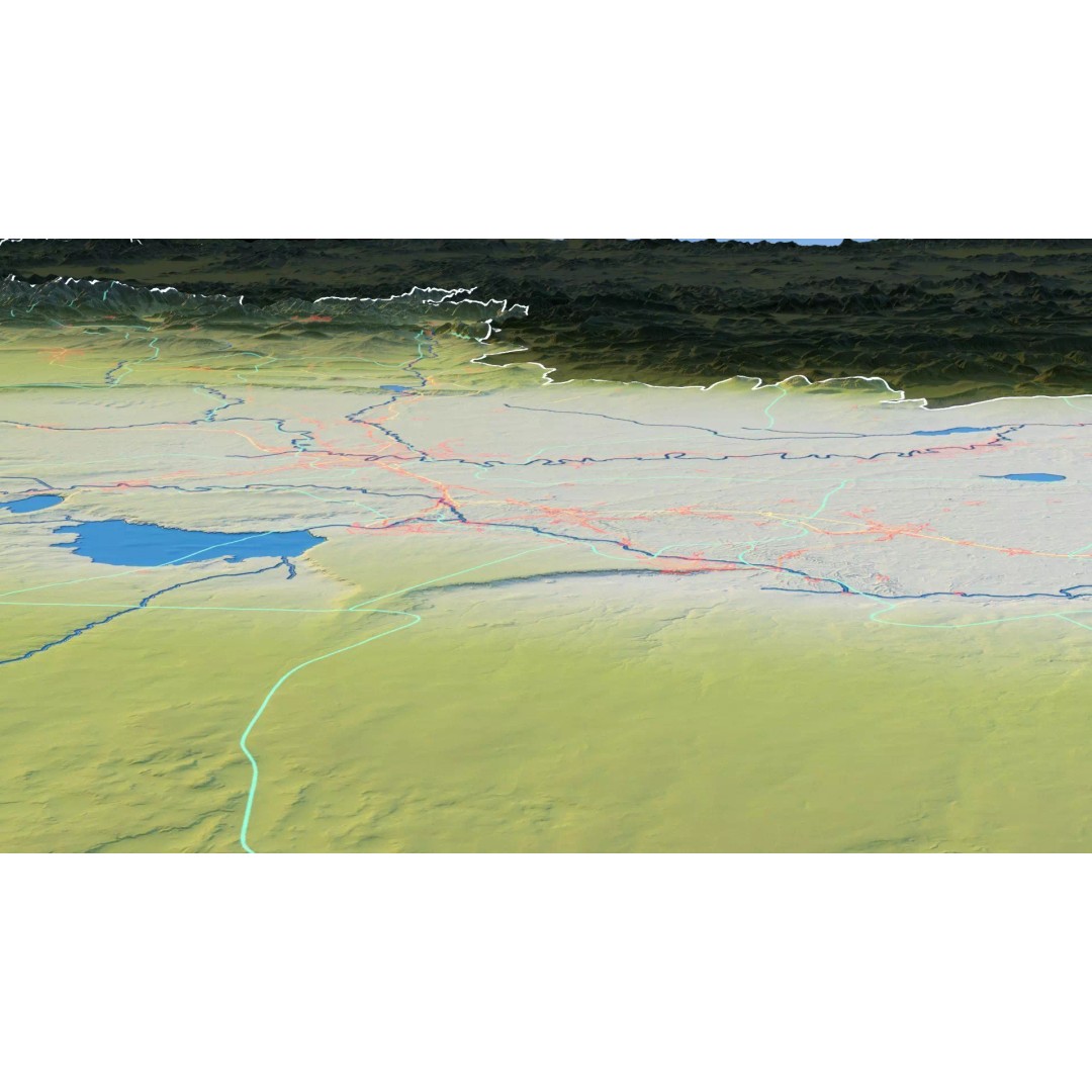 Iraq Map 3D Model – Realistic Satellite Terrain, 22K Textures, FBX, OBJ - View 18