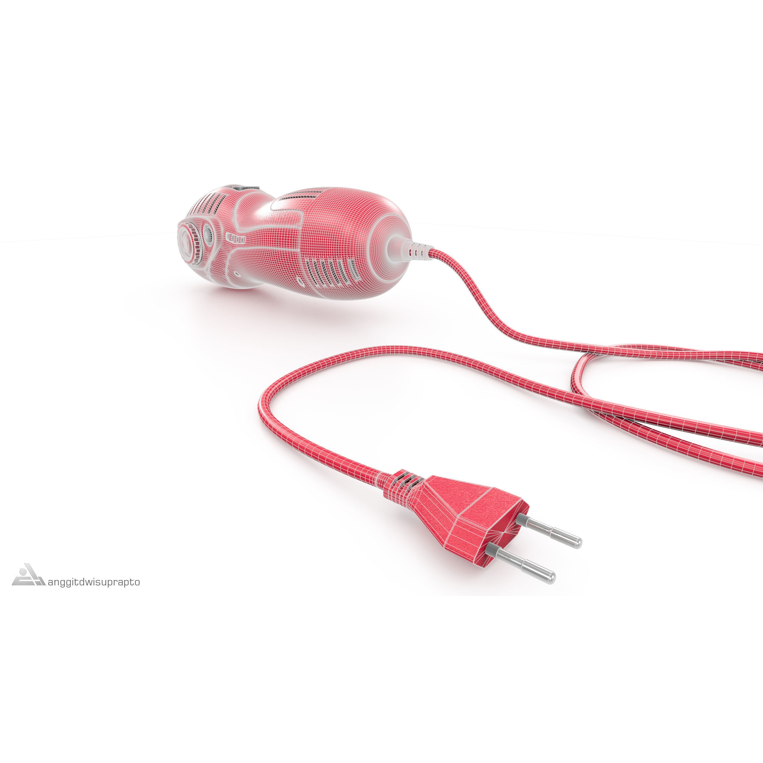 Rotary Tool - Low-Poly Game-Ready 3D Model