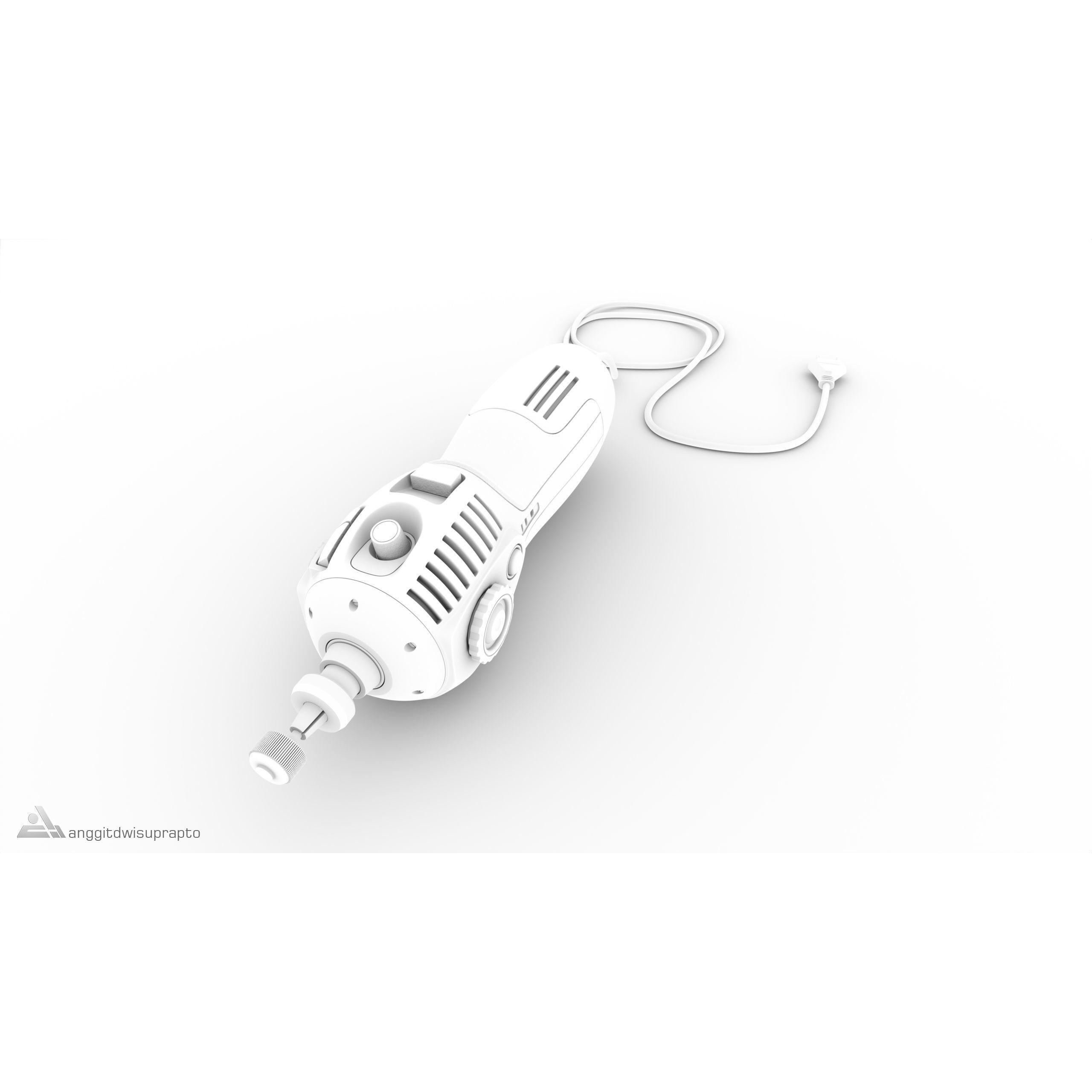 Rotary Tool - Low-Poly Game-Ready 3D Model - View 17