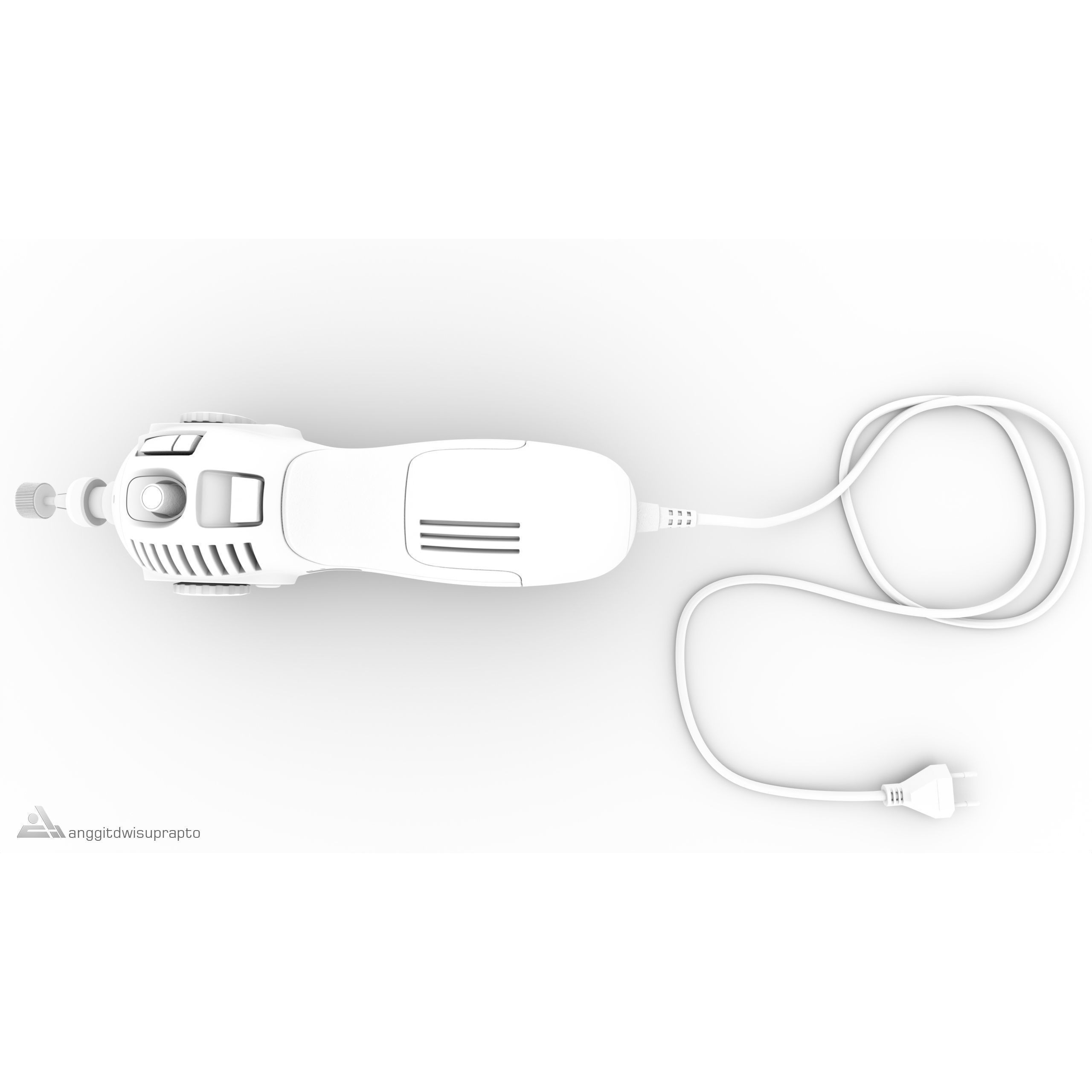 Rotary Tool - Low-Poly Game-Ready 3D Model - View 19