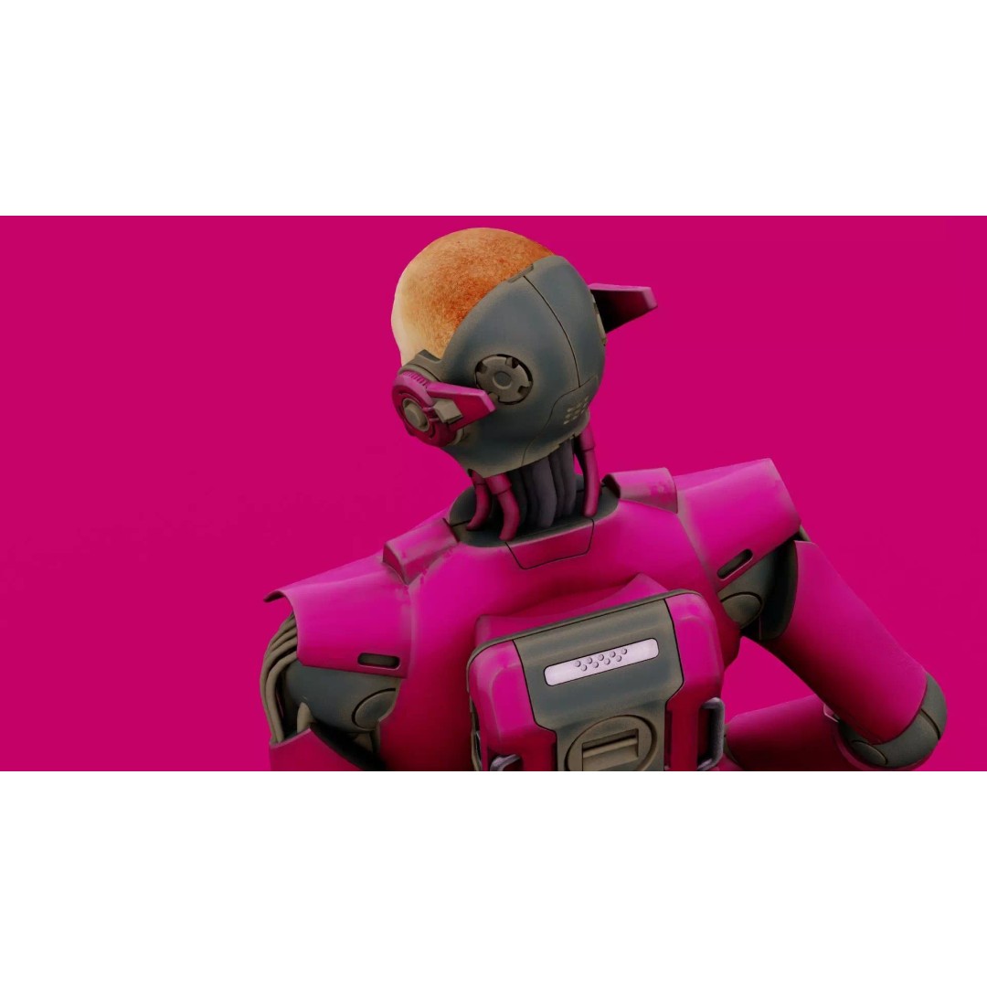 CYBORGTOPIA B-36 3D Model – Rigged Sci-Fi Character for Unity, Unreal Engine - View 26