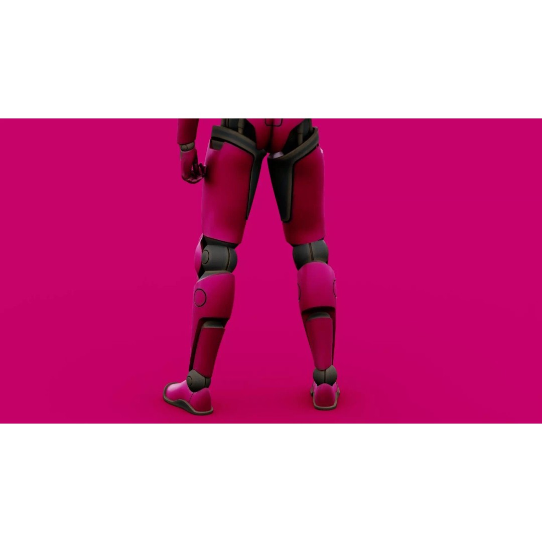 CYBORGTOPIA B-36 3D Model – Rigged Sci-Fi Character for Unity, Unreal Engine - View 28