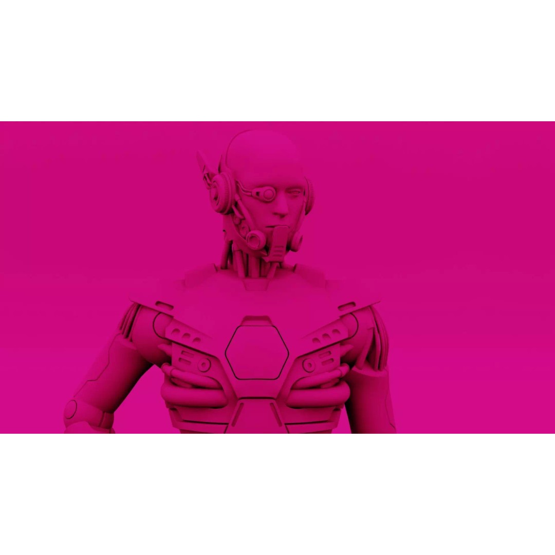 CYBORGTOPIA B-36 3D Model – Rigged Sci-Fi Character for Unity, Unreal Engine - View 35
