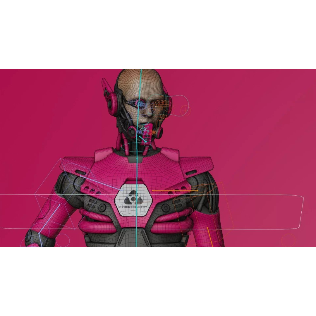 CYBORGTOPIA B-36 3D Model – Rigged Sci-Fi Character for Unity, Unreal Engine - View 39