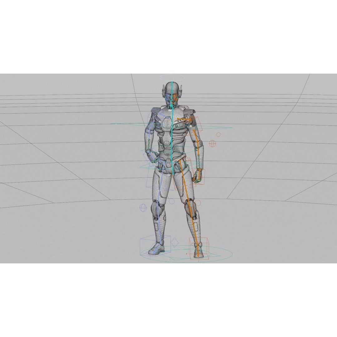 CYBORGTOPIA B-36 3D Model – Rigged Sci-Fi Character for Unity, Unreal Engine - View 40