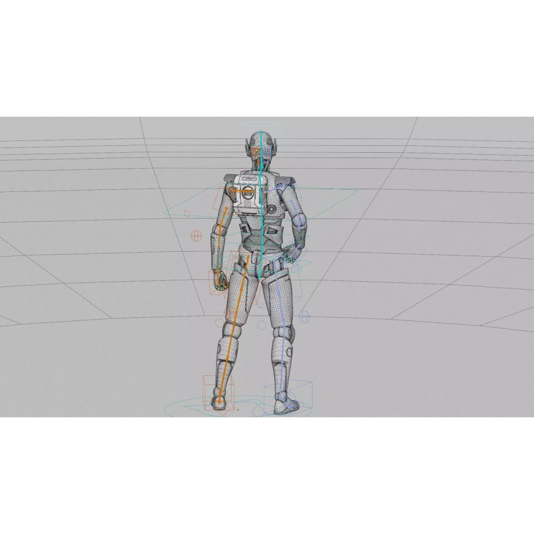 CYBORGTOPIA B-36 3D Model – Rigged Sci-Fi Character for Unity, Unreal Engine - View 41