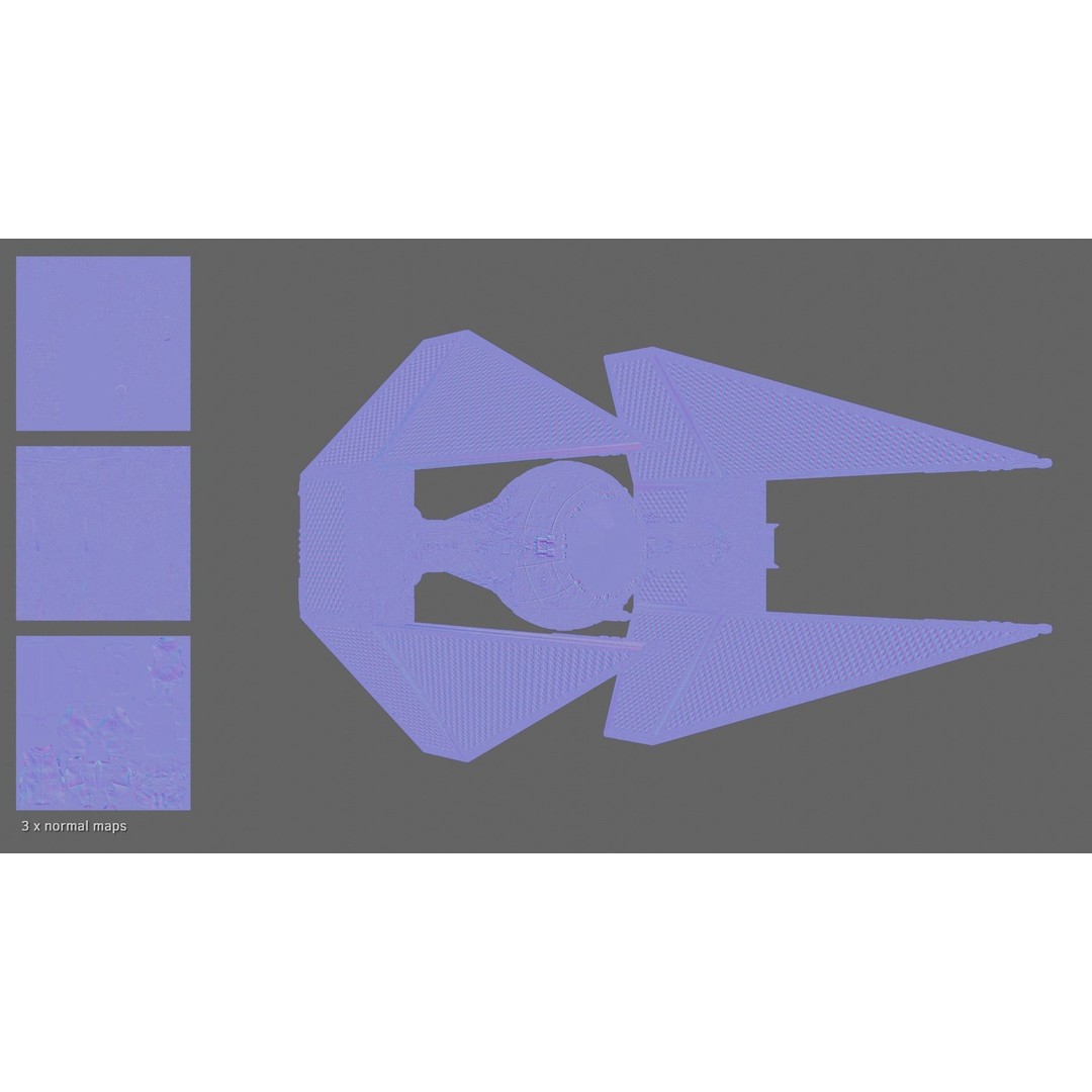 Star Wars Imperial TIE Interceptor 3D Model – Detailed PBR Rigged Asset, FBX - View 14