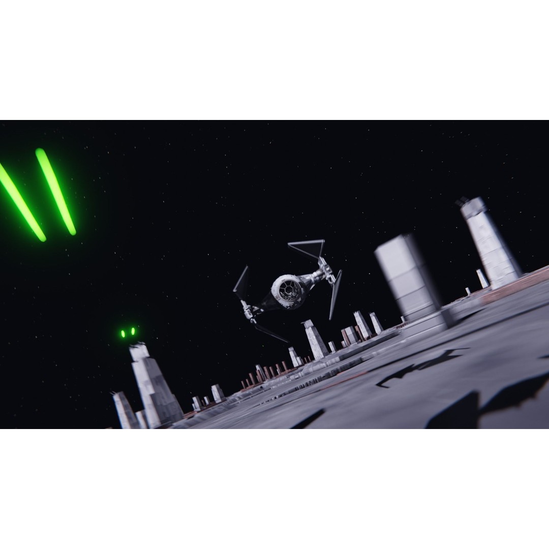 Star Wars Imperial TIE Interceptor 3D Model – Detailed PBR Rigged Asset, FBX - View 5