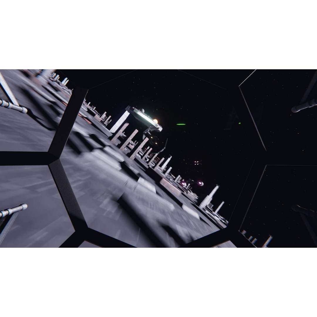 Star Wars Imperial TIE Interceptor 3D Model – Detailed PBR Rigged Asset, FBX - View 6