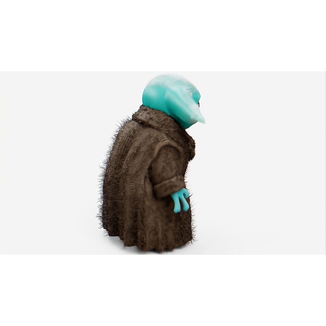 Baby Yoda 3D Model – Rigged Character for Unreal Engine, Unity, FBX - View 10