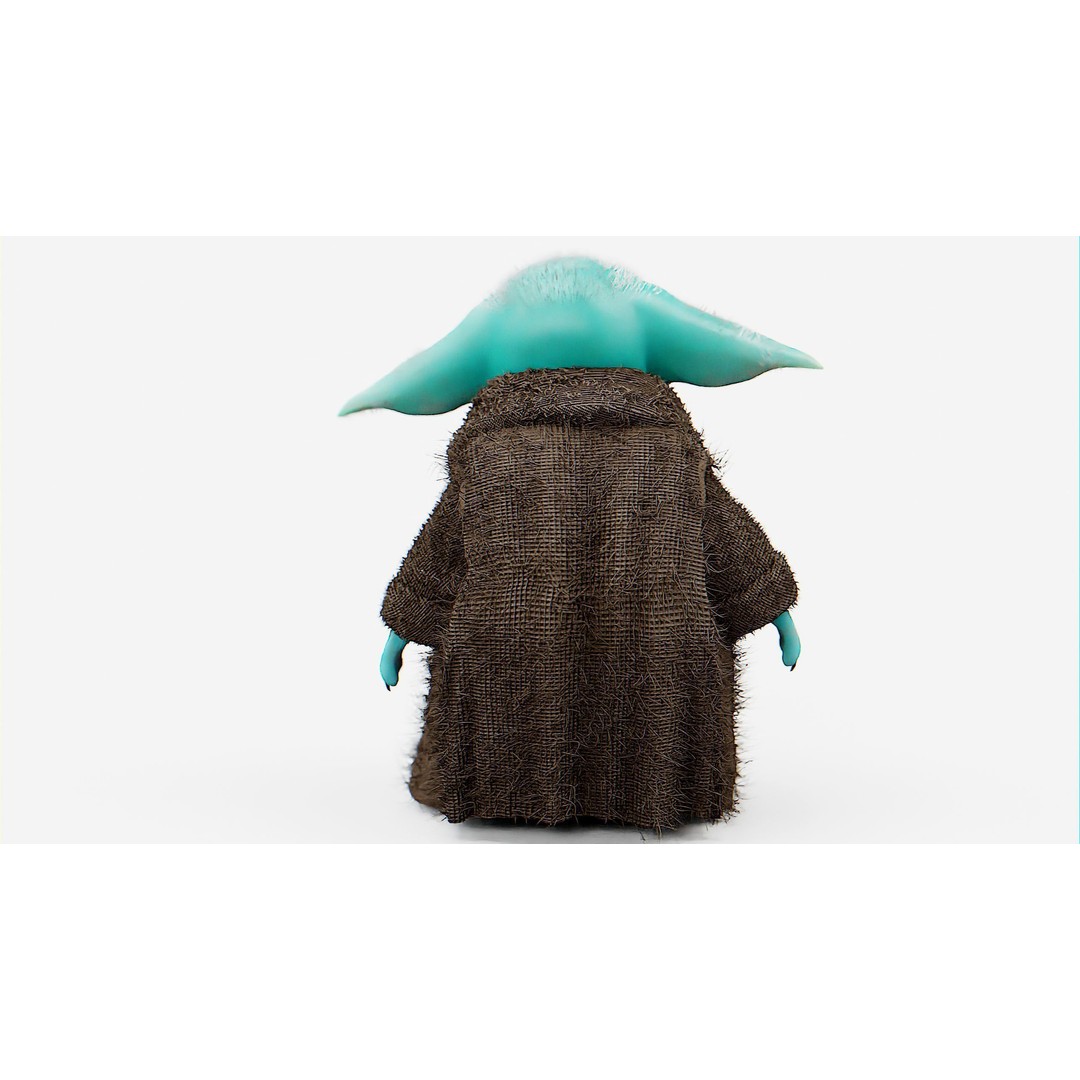 Baby Yoda 3D Model – Rigged Character for Unreal Engine, Unity, FBX - View 14