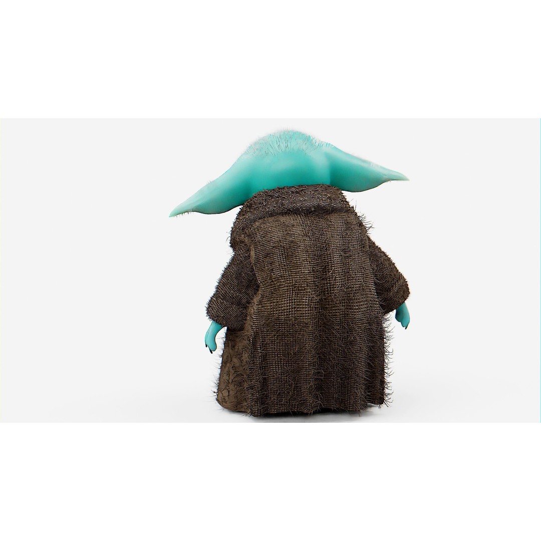 Baby Yoda 3D Model – Rigged Character for Unreal Engine, Unity, FBX - View 15