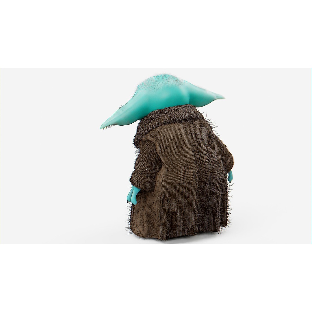 Baby Yoda 3D Model – Rigged Character for Unreal Engine, Unity, FBX - View 16