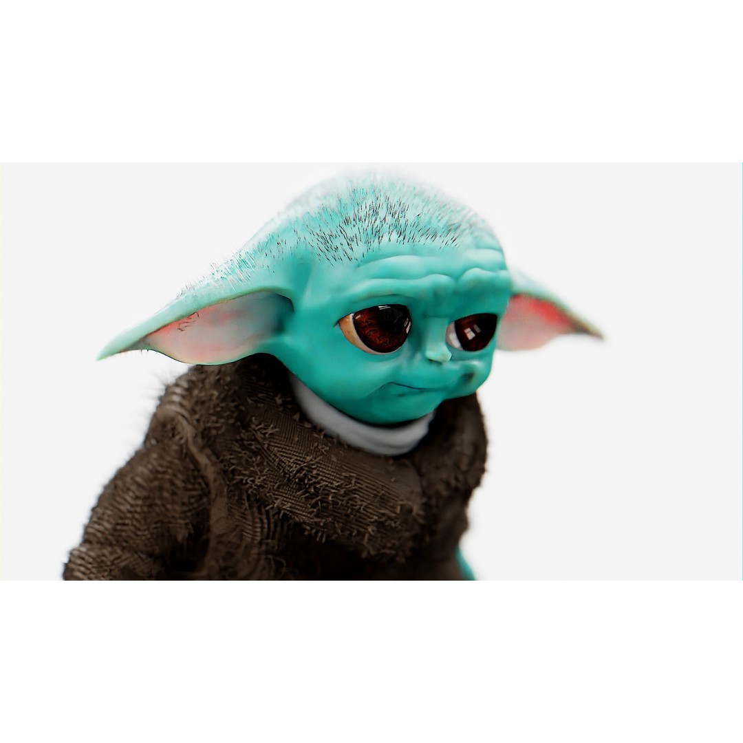 Baby Yoda 3D Model – Rigged Character for Unreal Engine, Unity, FBX - View 24