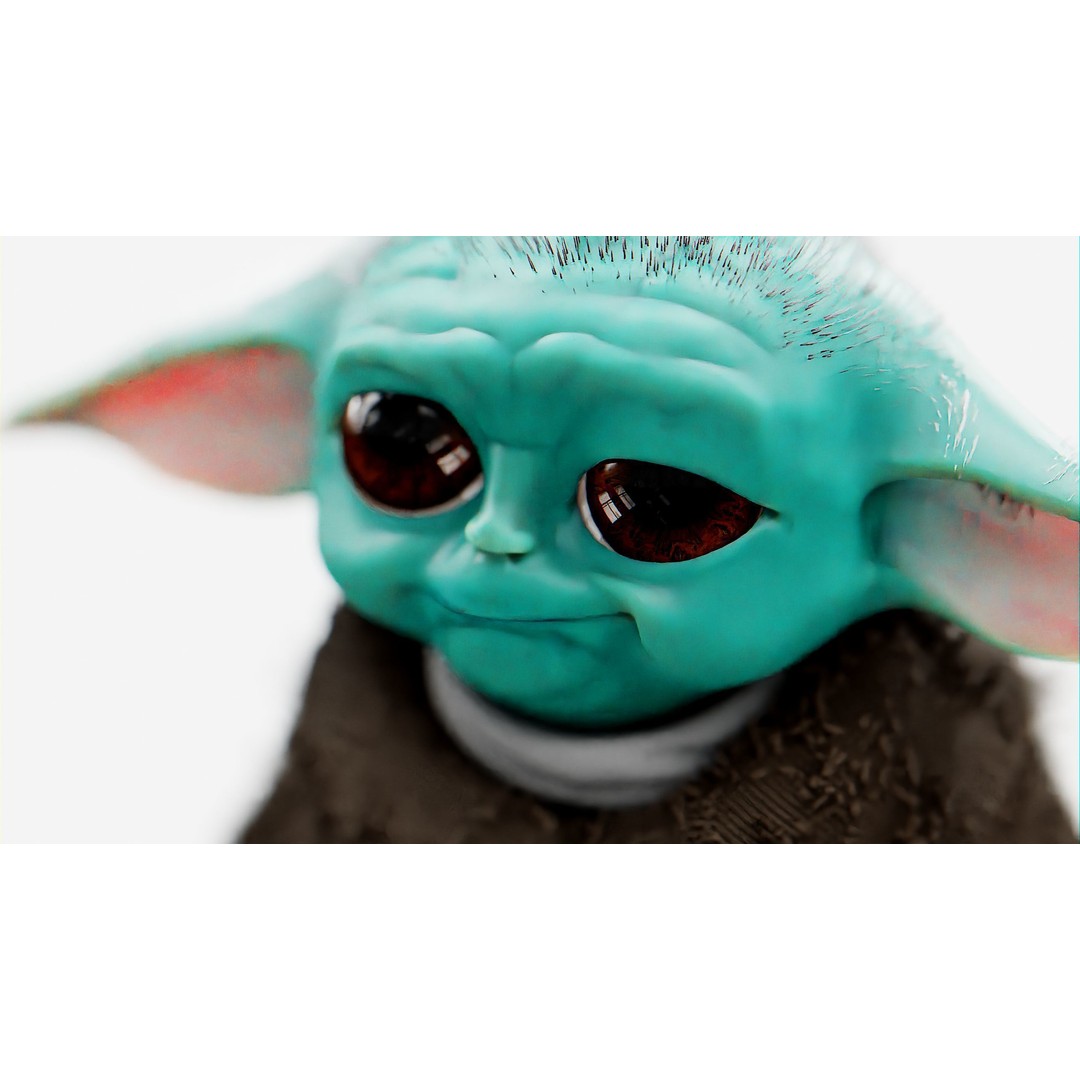Baby Yoda 3D Model – Rigged Character for Unreal Engine, Unity, FBX - View 28