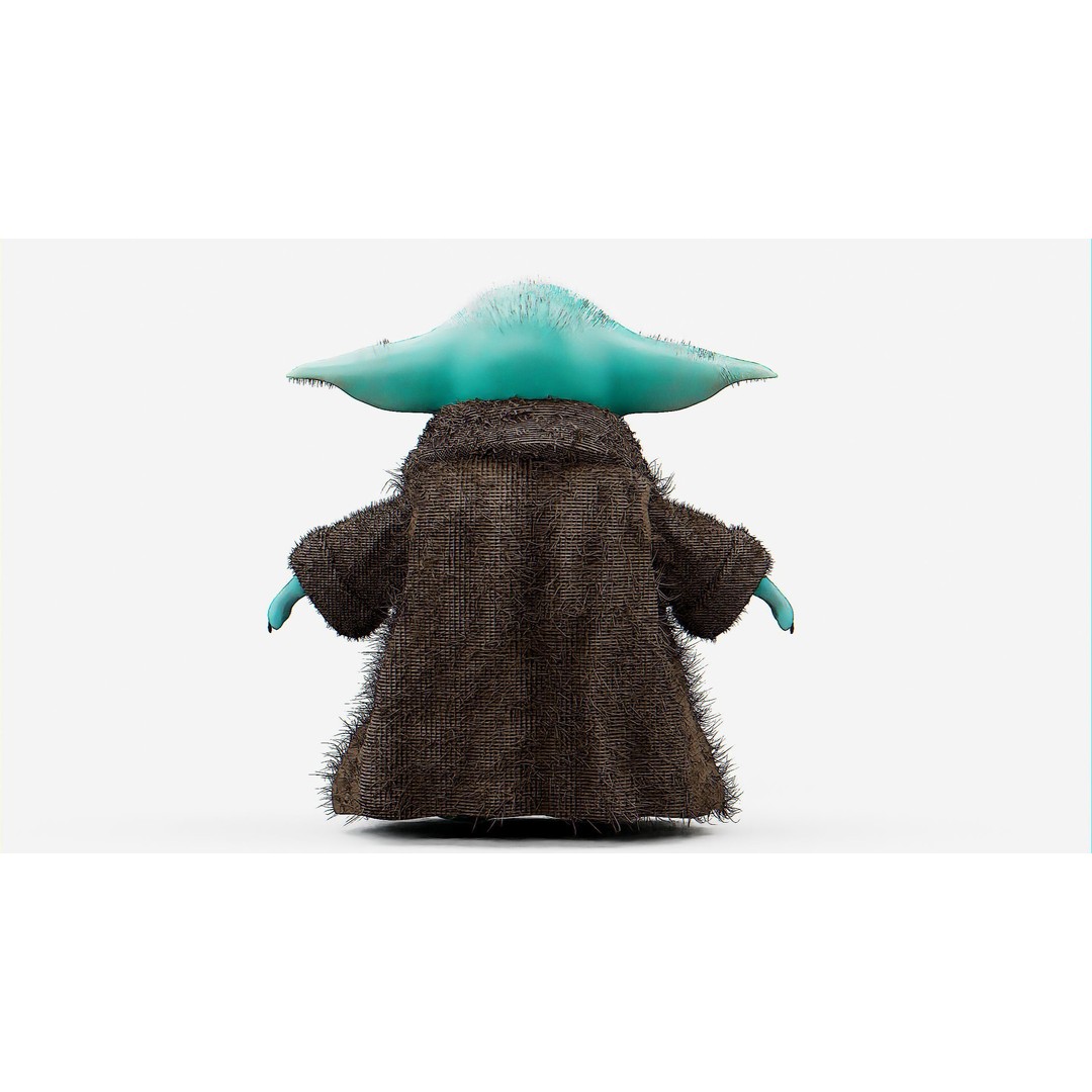 Baby Yoda 3D Model – Rigged Character for Unreal Engine, Unity, FBX - View 32