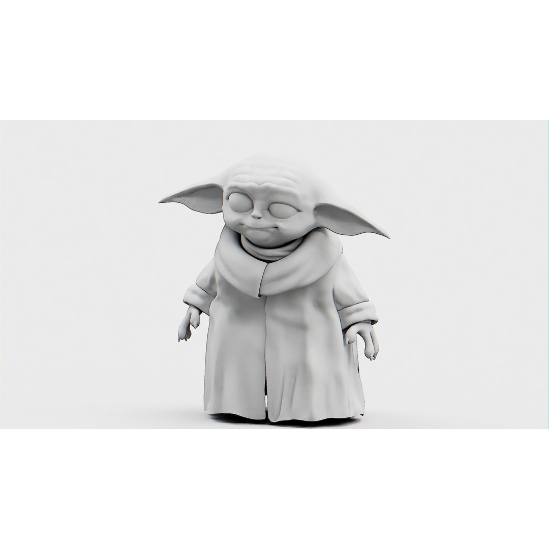 Baby Yoda 3D Model – Rigged Character for Unreal Engine, Unity, FBX - View 33
