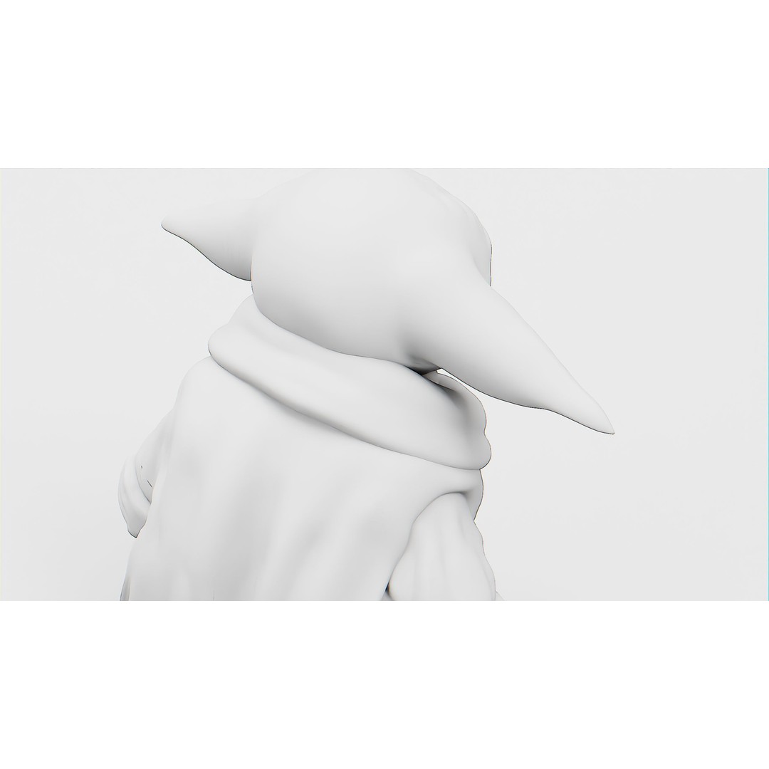 Baby Yoda 3D Model – Rigged Character for Unreal Engine, Unity, FBX - View 37