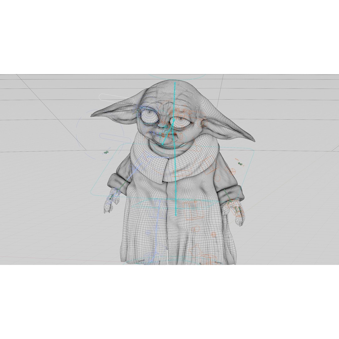 Baby Yoda 3D Model – Rigged Character for Unreal Engine, Unity, FBX - View 41