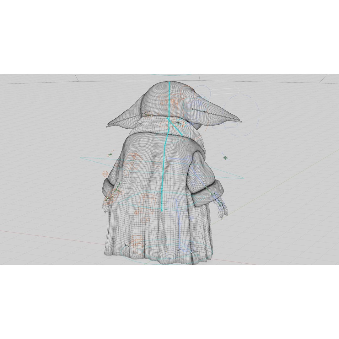Baby Yoda 3D Model – Rigged Character for Unreal Engine, Unity, FBX - View 42