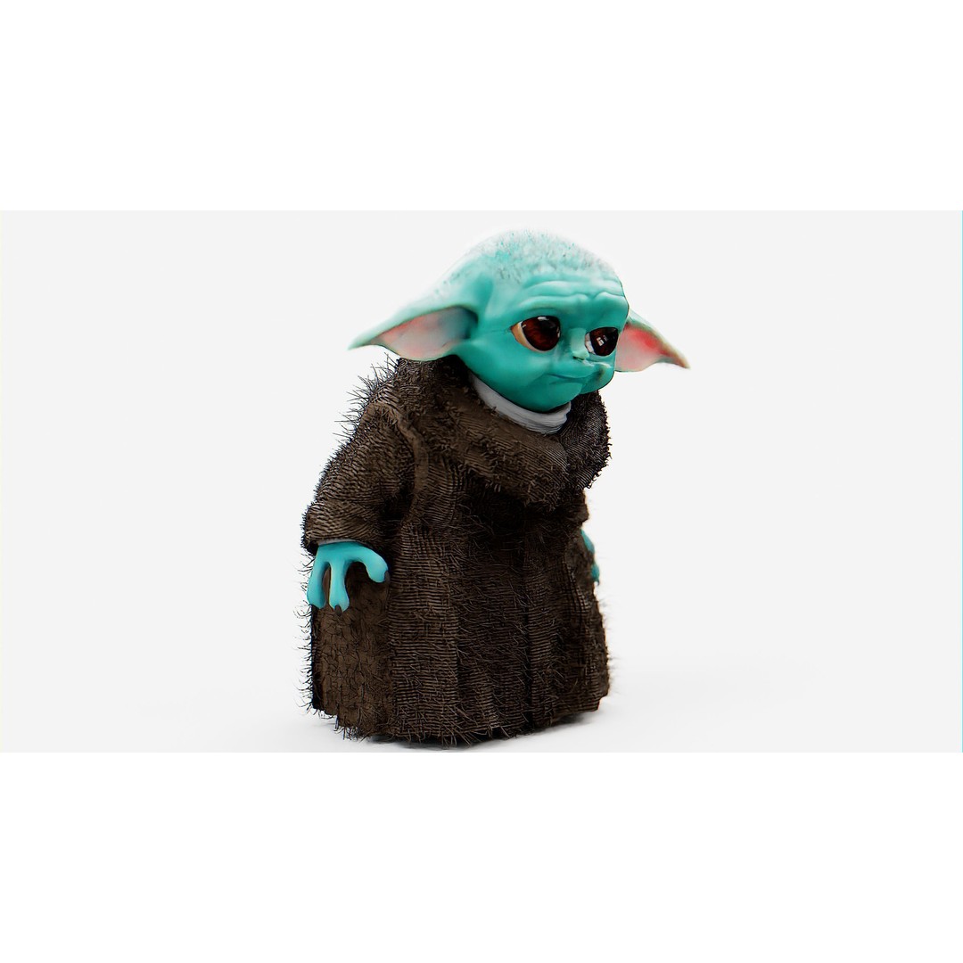 Baby Yoda 3D Model – Rigged Character for Unreal Engine, Unity, FBX - View 5