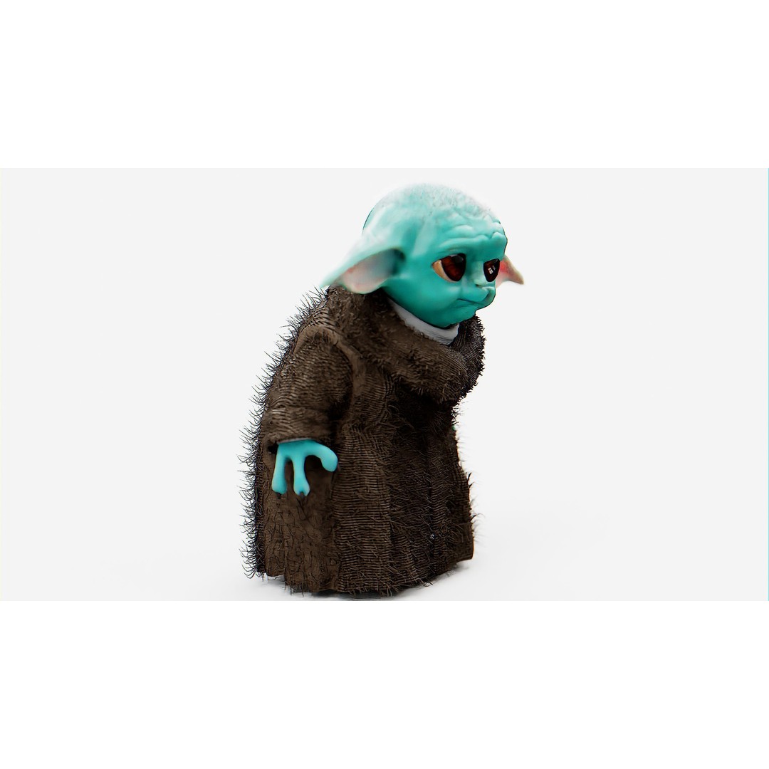 Baby Yoda 3D Model – Rigged Character for Unreal Engine, Unity, FBX - View 6