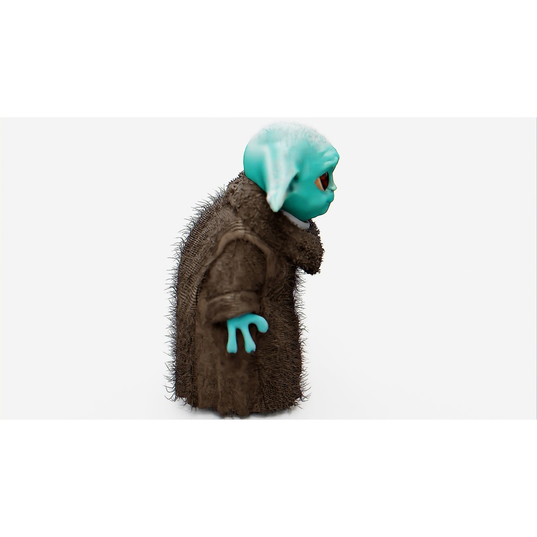 Baby Yoda 3D Model – Rigged Character for Unreal Engine, Unity, FBX - View 8